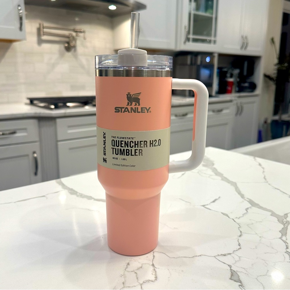 NWT HARD TO FIND Stanley Quencher H2.0 FlowState Tumbler 40oz, Peach